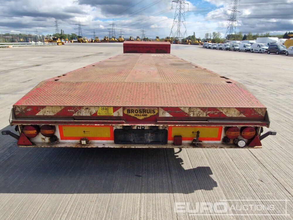 2008 Broshius 4 Axle Extendable Step Frame Low Loader Trailer, Outriggers, Rear Steer - Низкорамный прицеп: фото 4 2008 Broshius 4 Axle Extendable Step Frame Low Loader Trailer, Outriggers, Rear Steer - Низкорамный прицеп: фото 4
