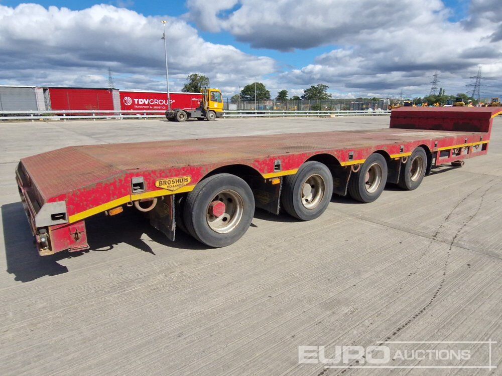 2008 Broshius 4 Axle Extendable Step Frame Low Loader Trailer, Outriggers, Rear Steer - Низкорамный прицеп: фото 5 2008 Broshius 4 Axle Extendable Step Frame Low Loader Trailer, Outriggers, Rear Steer - Низкорамный прицеп: фото 5