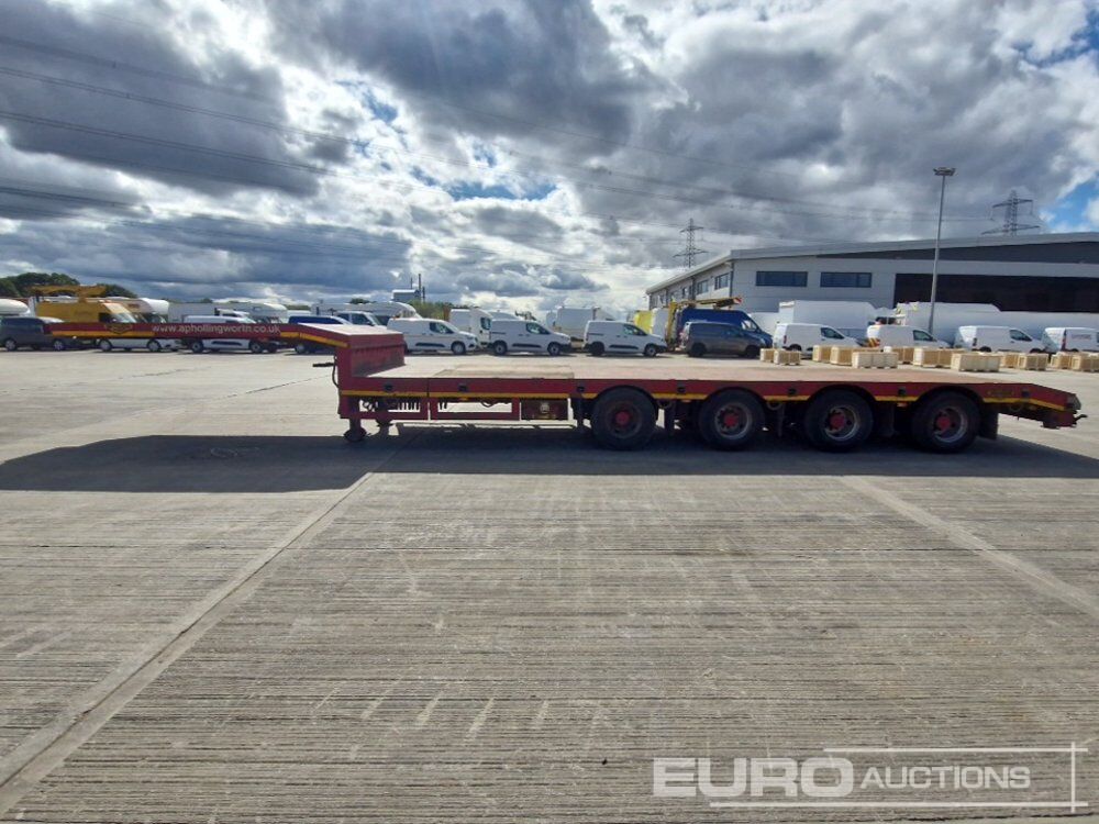 2008 Broshius 4 Axle Extendable Step Frame Low Loader Trailer, Outriggers, Rear Steer - Низкорамный прицеп: фото 2 2008 Broshius 4 Axle Extendable Step Frame Low Loader Trailer, Outriggers, Rear Steer - Низкорамный прицеп: фото 2