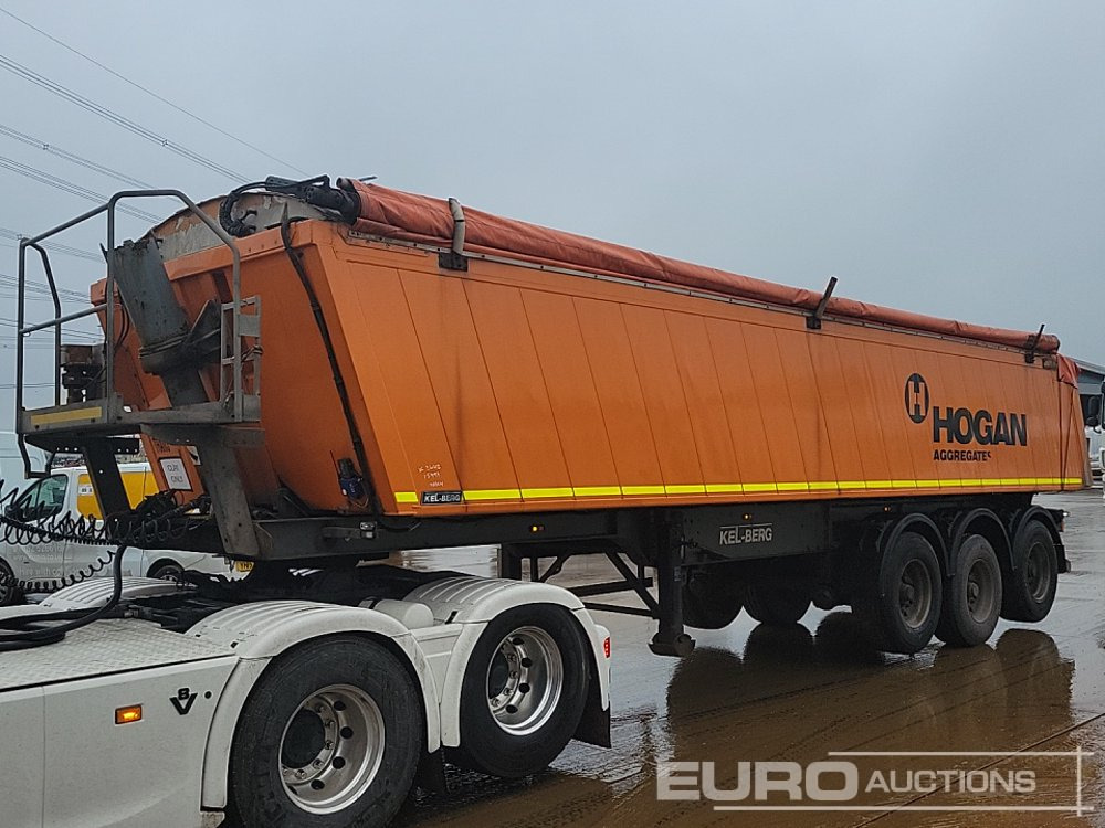 2008 Kel-berg Tri Axl Bulk Tipping Trailer, Rear Lift, Easy Sheet, Tail Gate - Самосвальный полуприцеп: фото 1 2008 Kel-berg Tri Axl Bulk Tipping Trailer, Rear Lift, Easy Sheet, Tail Gate - Самосвальный полуприцеп: фото 1