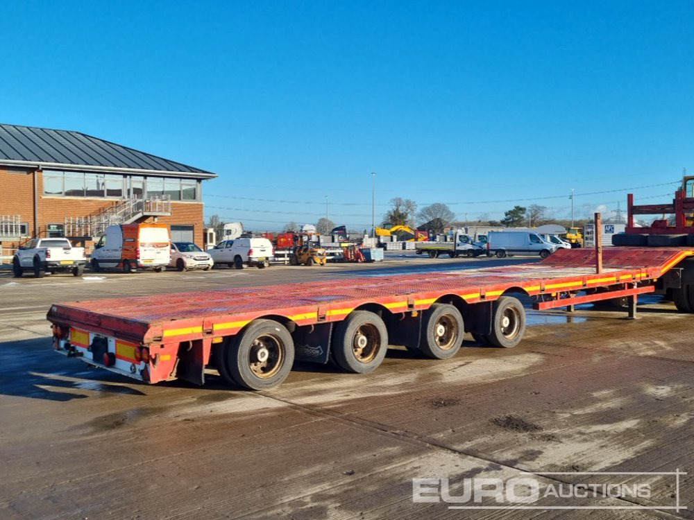 2009 Nooteboom 4 Axle Extendable Flatbed Trailer, Twin Axle Rear Steer, Out Riggers - Грузовик бортовой/ Платформа: фото 5 2009 Nooteboom 4 Axle Extendable Flatbed Trailer, Twin Axle Rear Steer, Out Riggers - Грузовик бортовой/ Платформа: фото 5