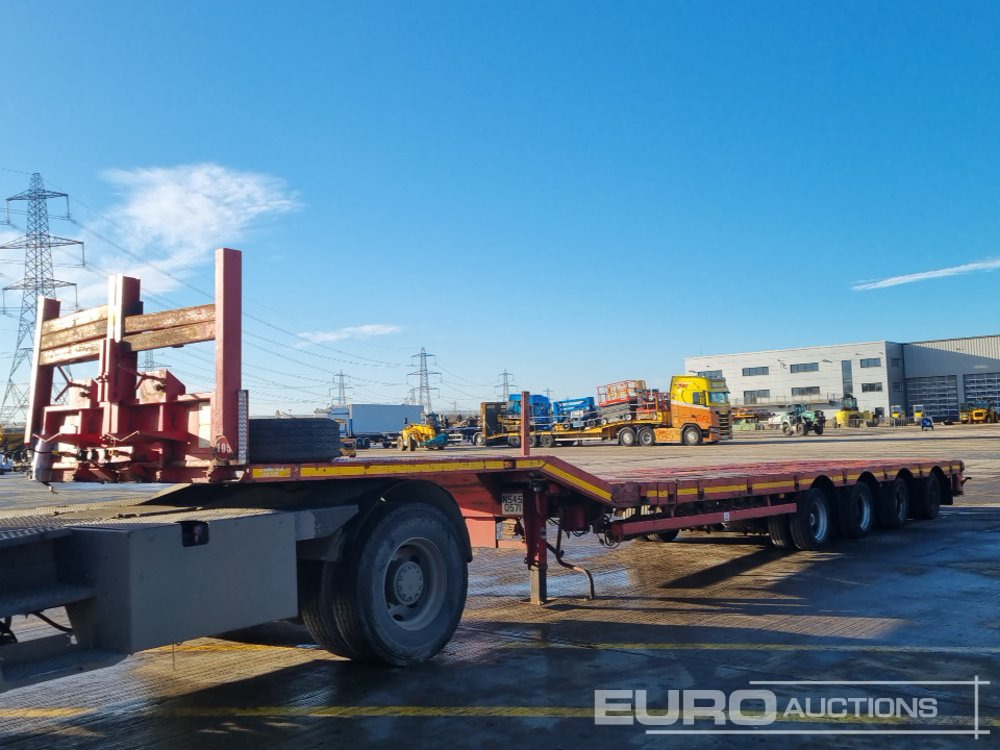 2009 Nooteboom 4 Axle Extendable Flatbed Trailer, Twin Axle Rear Steer, Out Riggers - Грузовик бортовой/ Платформа: фото 1 2009 Nooteboom 4 Axle Extendable Flatbed Trailer, Twin Axle Rear Steer, Out Riggers - Грузовик бортовой/ Платформа: фото 1