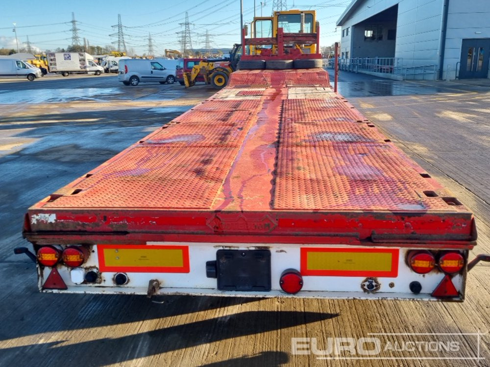 2009 Nooteboom 4 Axle Extendable Flatbed Trailer, Twin Axle Rear Steer, Out Riggers - Грузовик бортовой/ Платформа: фото 4 2009 Nooteboom 4 Axle Extendable Flatbed Trailer, Twin Axle Rear Steer, Out Riggers - Грузовик бортовой/ Платформа: фото 4