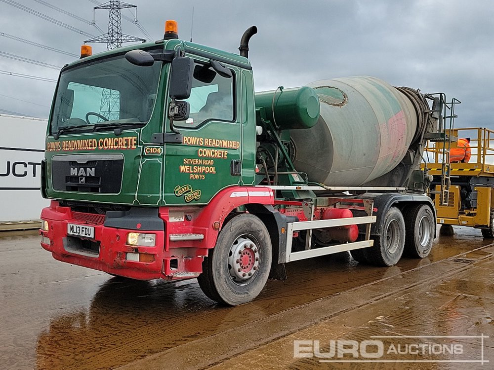 2013 MAN 6x4 Cement Mixer Lorry, Reverse Camera, Manual Gearbox (Reg. Docs. Available) - Автобетоносмеситель: фото 1 2013 MAN 6x4 Cement Mixer Lorry, Reverse Camera, Manual Gearbox (Reg. Docs. Available) - Автобетоносмеситель: фото 1