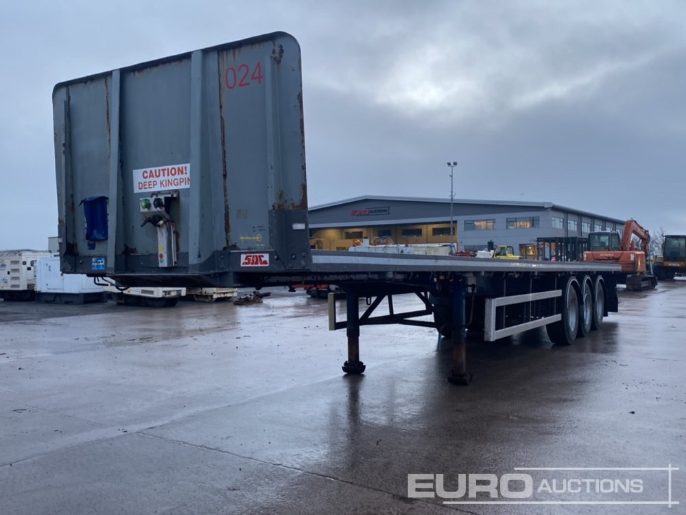 2013 SDC 45' Tri Axle Flat Trailer, Goal Post Sockets, Twist Locks, BPW Axles - Полуприцеп бортовой/ Платформа: фото 1 2013 SDC 45' Tri Axle Flat Trailer, Goal Post Sockets, Twist Locks, BPW Axles - Полуприцеп бортовой/ Платформа: фото 1