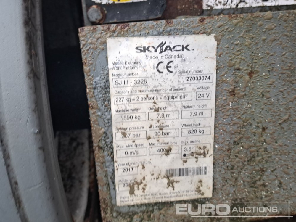 Подъёмник 2017 SkyJack SJ3226: фото 25