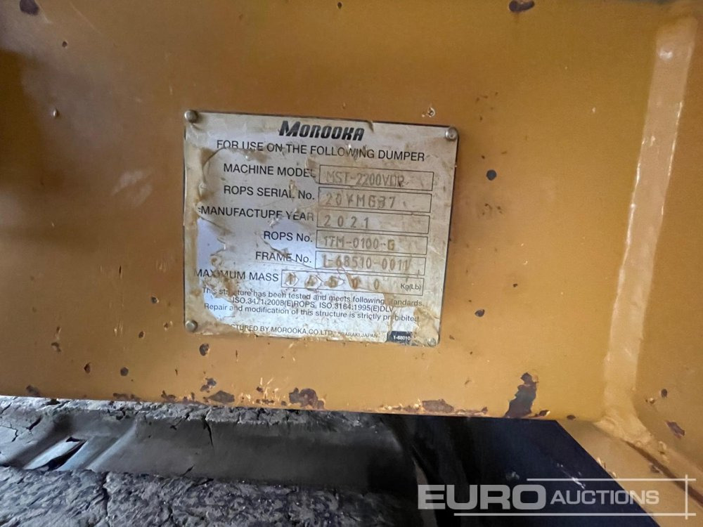 2021 Morooka MST2200VDR - Гусеничный самосвал: фото 2 2021 Morooka MST2200VDR - Гусеничный самосвал: фото 2
