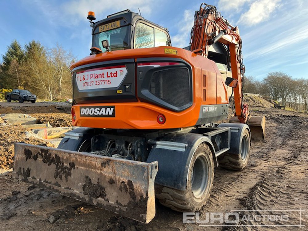 2022 Doosan DX100W-7 - Колёсный экскаватор: фото 4 2022 Doosan DX100W-7 - Колёсный экскаватор: фото 4