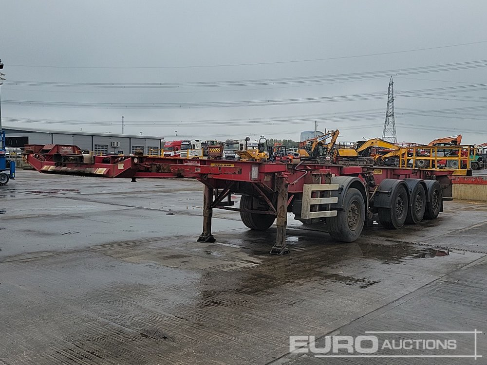 Dennison 4 Axle 2x20`Twist & Lock Multi-Functional Skeleton Trailer - Полуприцеп бортовой/ Платформа: фото 1 Dennison 4 Axle 2x20`Twist & Lock Multi-Functional Skeleton Trailer - Полуприцеп бортовой/ Платформа: фото 1