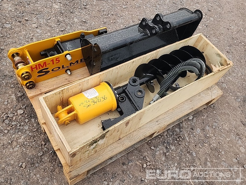 Unused Auger, Hammer, 800mm Bucket to suit Mini Excavator - Навесное оборудование для Экскаваторов: фото 1 Unused Auger, Hammer, 800mm Bucket to suit Mini Excavator - Навесное оборудование для Экскаваторов: фото 1