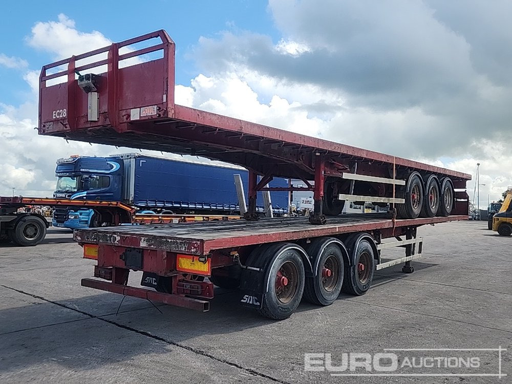 SDC 42 & 40' Tri Axle Flat Trailer, BPW Axles (2 of) - Полуприцеп бортовой/ Платформа: фото 5 SDC 42 & 40' Tri Axle Flat Trailer, BPW Axles (2 of) - Полуприцеп бортовой/ Платформа: фото 5
