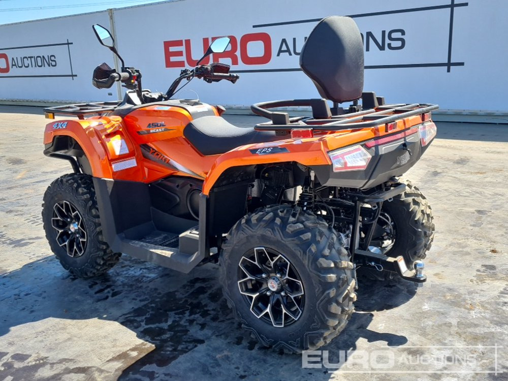 Unused Beast 450L 4WD Petrol Quad Bike, Front Winch, Power Steering, Front & Rear Diff Lock, Alloy Wheels, LED pack, Rear Tow Hitch, Backrest, T3b Engine (Reg. Docs. & Declaration of Conformity Availa - Квадроцикл: фото 3 Unused Beast 450L 4WD Petrol Quad Bike, Front Winch, Power Steering, Front & Rear Diff Lock, Alloy Wheels, LED pack, Rear Tow Hitch, Backrest, T3b Engine (Reg. Docs. & Declaration of Conformity Availa - Квадроцикл: фото 3