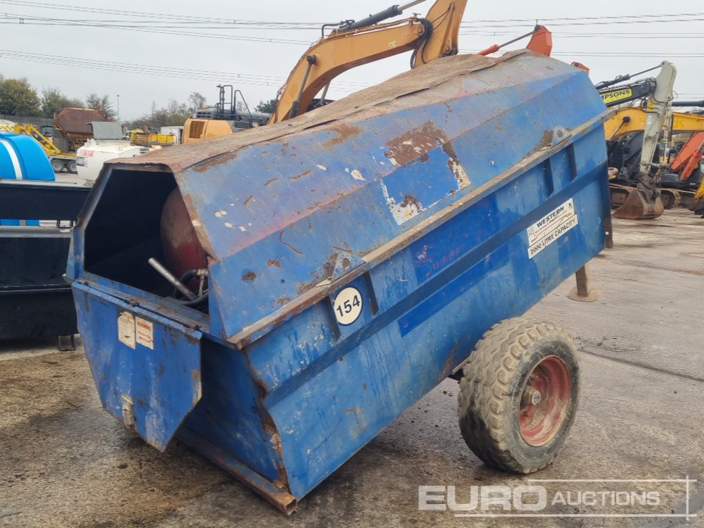 Western 2000 Litre Single Axle Bunded Fuel Bowser, Manul Pump - Резервуар для хранения: фото 1 Western 2000 Litre Single Axle Bunded Fuel Bowser, Manul Pump - Резервуар для хранения: фото 1
