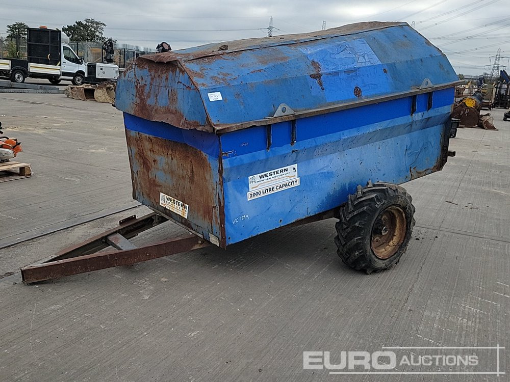 Western 2000 Litre Single Axle Bunded Fuel Bowser - Резервуар для хранения: фото 1 Western 2000 Litre Single Axle Bunded Fuel Bowser - Резервуар для хранения: фото 1