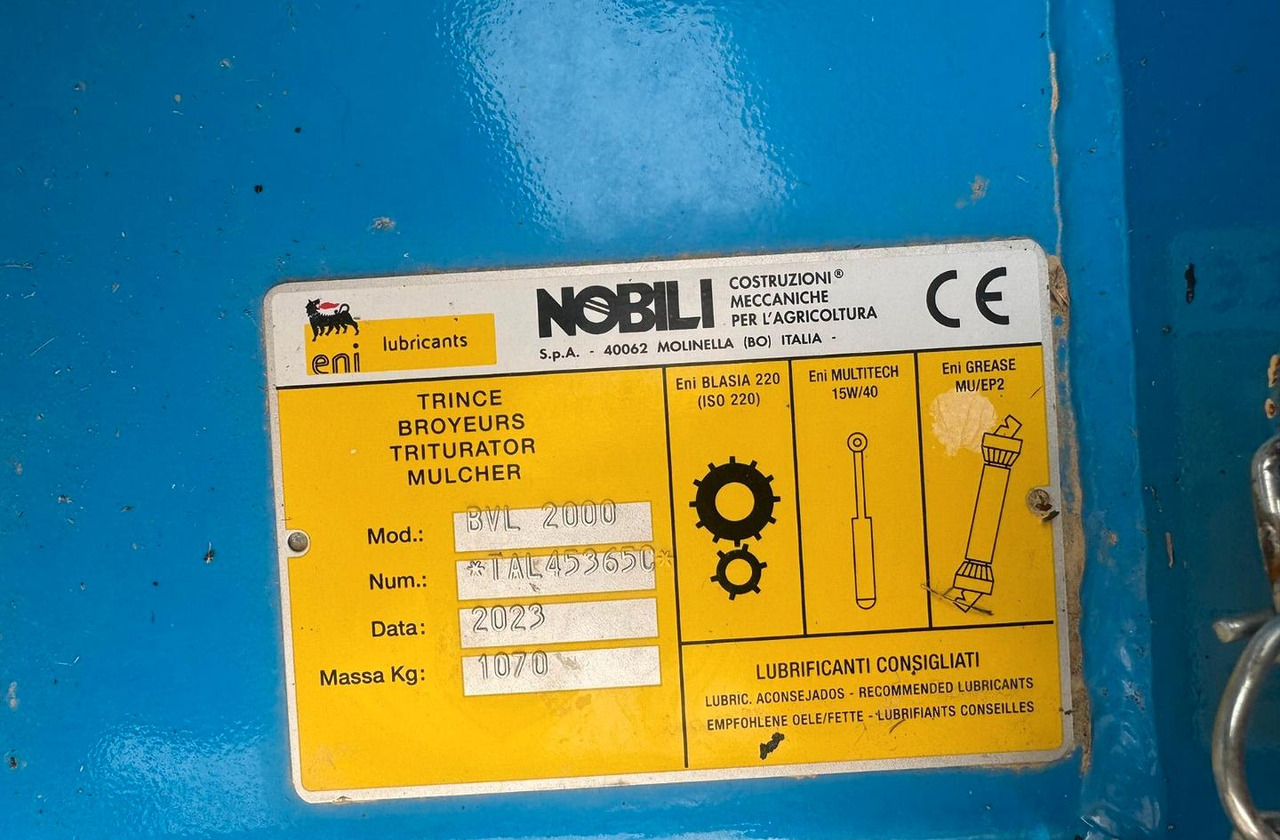 Nobili trincia laterale usata BVL 2000 - Боковая косилка-измельчитель: фото 2 Nobili trincia laterale usata BVL 2000 - Боковая косилка-измельчитель: фото 2