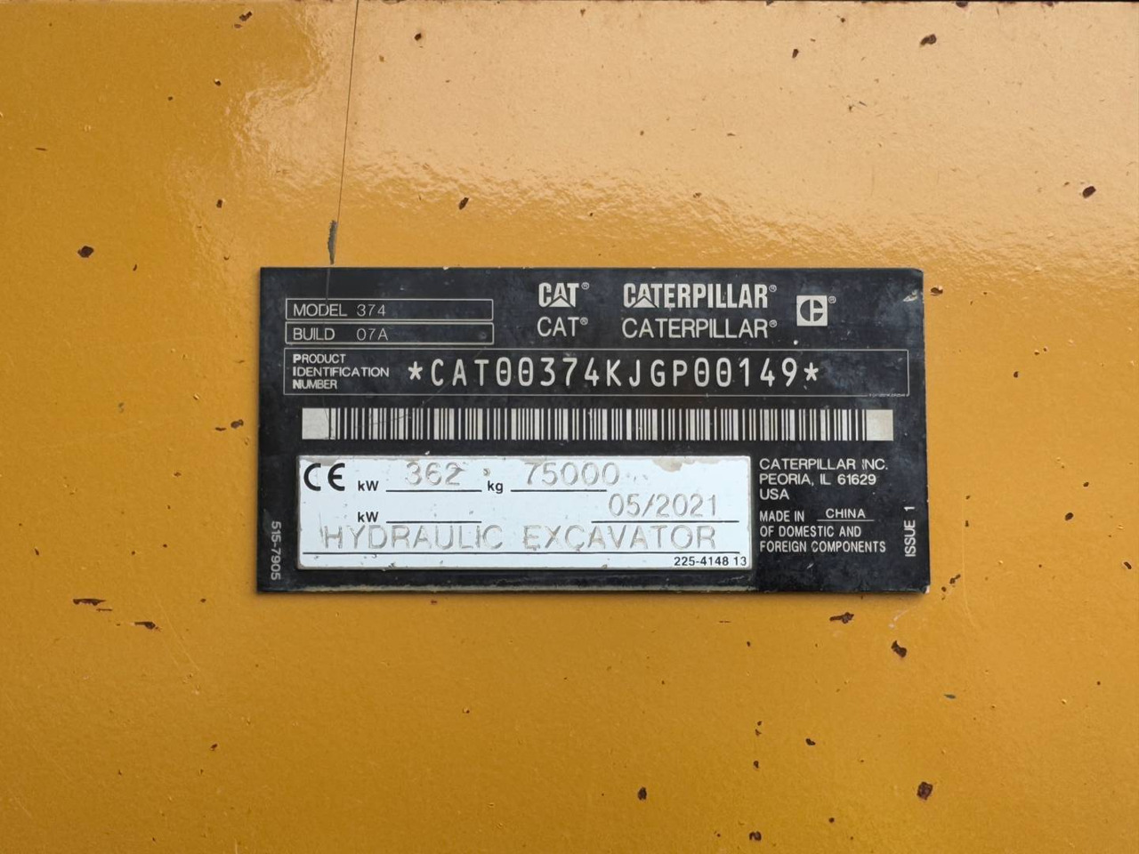 CAT 374-07 - Гусеничный экскаватор: фото 5 CAT 374-07 - Гусеничный экскаватор: фото 5