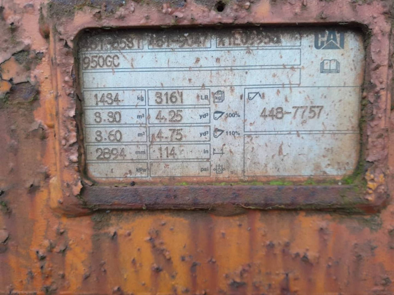 CAT 950GC/GODET/3,3M3/2894MM/BUCKET - Ковш: фото 2 CAT 950GC/GODET/3,3M3/2894MM/BUCKET - Ковш: фото 2