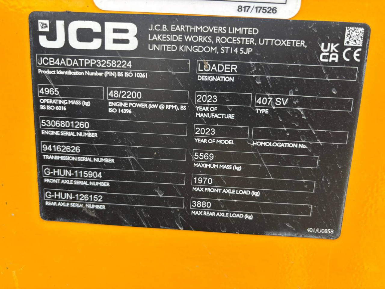 JCB 407 - Колёсный погрузчик: фото 5 JCB 407 - Колёсный погрузчик: фото 5
