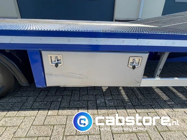 Полуприцеп-автовоз TURBO'S HOET SC22AA 2-assige oprij trailer Machine transporter - Uitschuif ramp !! - Year 2017 - Good condition -: фото 14