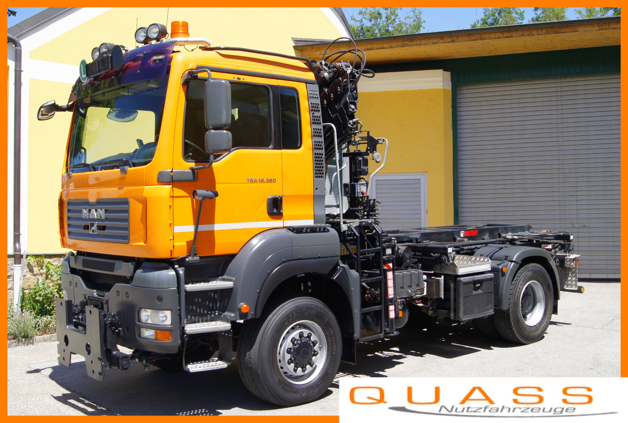 MAN TGA 18.360 BL 4x4/Euro4/TÜV/HIAB 111 korbfähig/MULTILIFT/Winterdienst - Самосвал, Автоманипулятор: фото 1 MAN TGA 18.360 BL 4x4/Euro4/TÜV/HIAB 111 korbfähig/MULTILIFT/Winterdienst - Самосвал, Автоманипулятор: фото 1