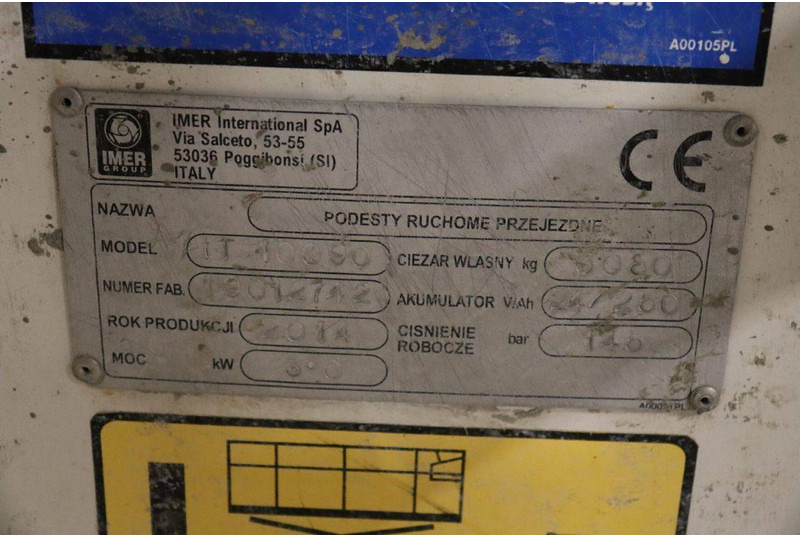 Ножничный подъемник Iteco IT10090: фото 12 Ножничный подъемник Iteco IT10090: фото 12