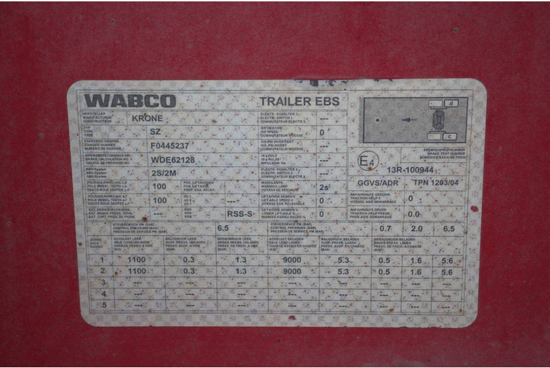 Шасси полуприцеп Krone: фото 20