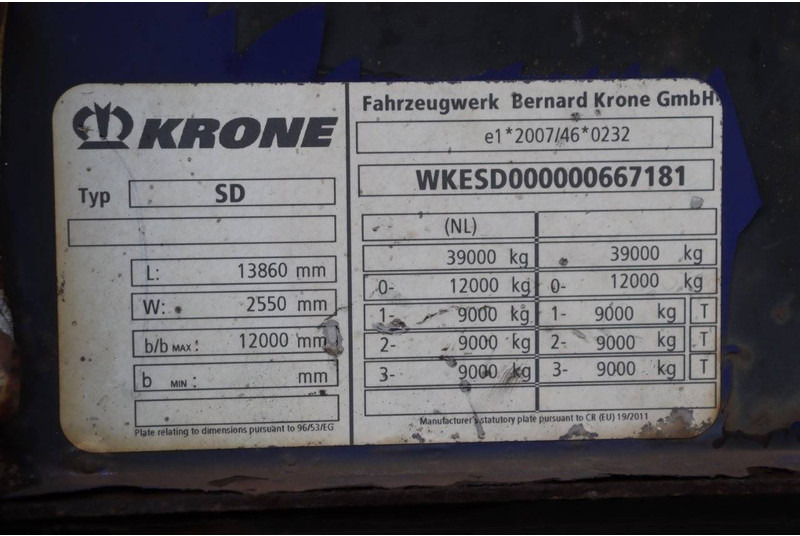 Тентованный полуприцеп Krone SD: фото 14 Тентованный полуприцеп Krone SD: фото 14