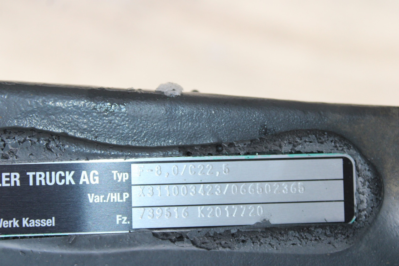 AXA FATA F-8,0-C22,5 MERCEDES AROCS A9603312901, X311003423, 066502365 - Передняя ось для Грузовиков: фото 3 AXA FATA F-8,0-C22,5 MERCEDES AROCS A9603312901, X311003423, 066502365 - Передняя ось для Грузовиков: фото 3