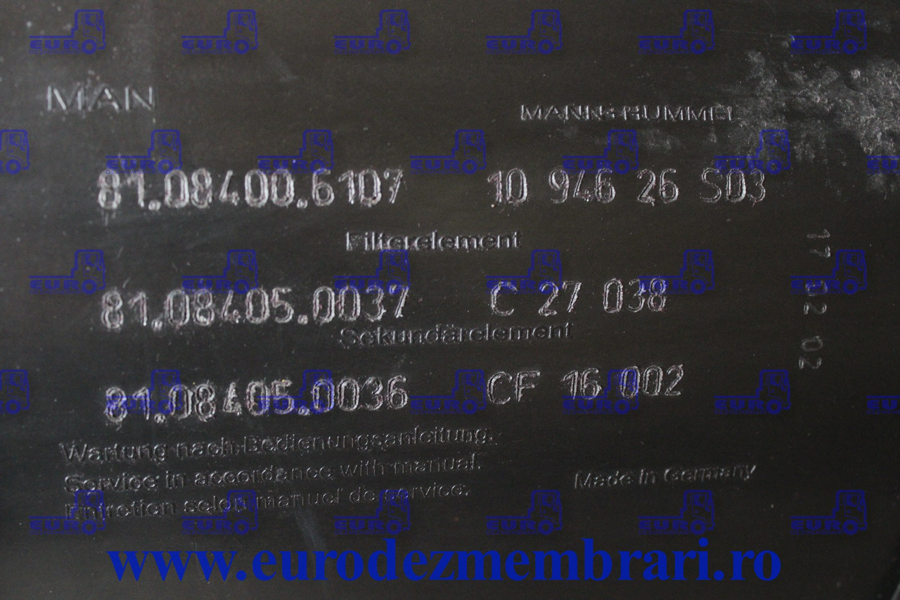 CARCASA FILTRU AER MAN TGX 81.08400.6107 - Воздушный фильтр для Грузовиков: фото 3 CARCASA FILTRU AER MAN TGX 81.08400.6107 - Воздушный фильтр для Грузовиков: фото 3