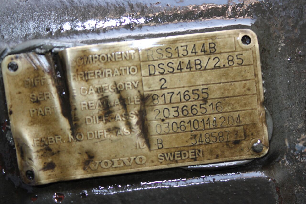 DIFERENTIAL RSS1344B R=2,85 VOLVO 20366516 - Дифференциал для Грузовиков: фото 3 DIFERENTIAL RSS1344B R=2,85 VOLVO 20366516 - Дифференциал для Грузовиков: фото 3