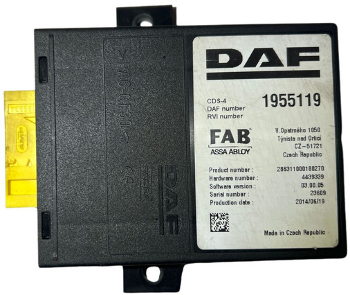 DAF 2015 - Блок управления: фото 1 DAF 2015 - Блок управления: фото 1