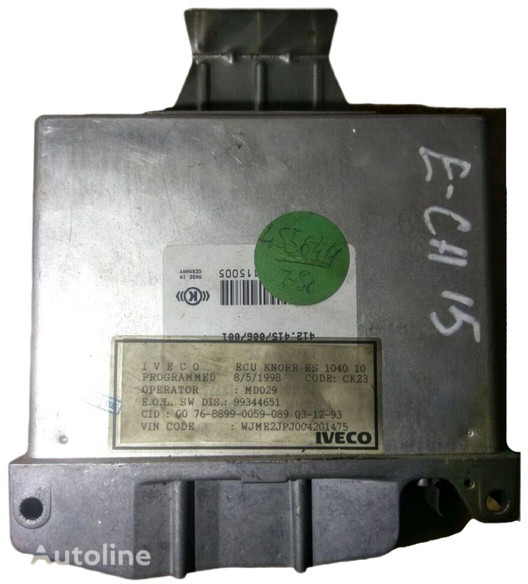 KNORR-BREMSE EUROTECH 412 - Блок управления: фото 1 KNORR-BREMSE EUROTECH 412 - Блок управления: фото 1