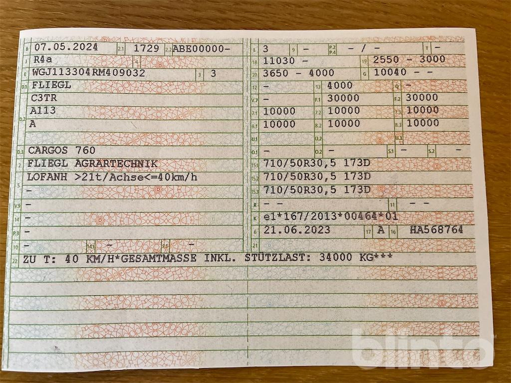 Сельскохозяйственный прицеп Fliegl CARGOS (2024): фото 7