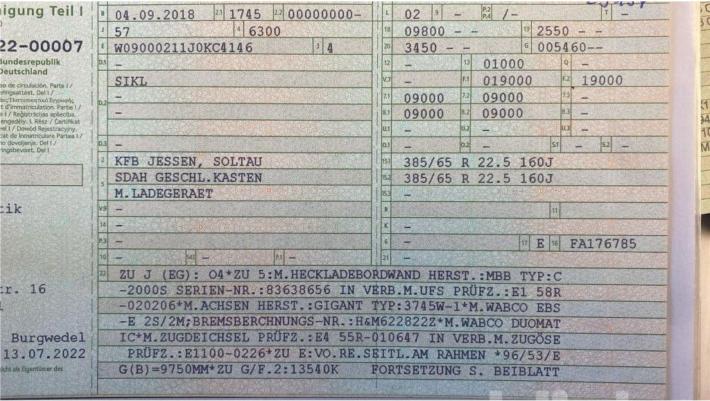 KFB ZAA18 PKL (2018) - Прицеп-фургон: фото 5 KFB ZAA18 PKL (2018) - Прицеп-фургон: фото 5