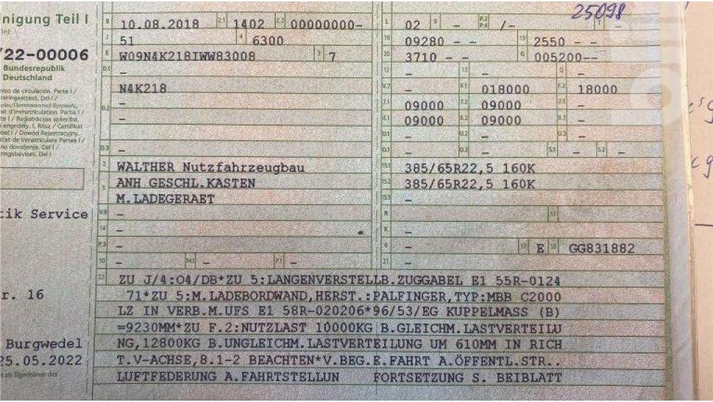 Walther N4K218 (2018) - Прицеп-фургон: фото 5 Walther N4K218 (2018) - Прицеп-фургон: фото 5