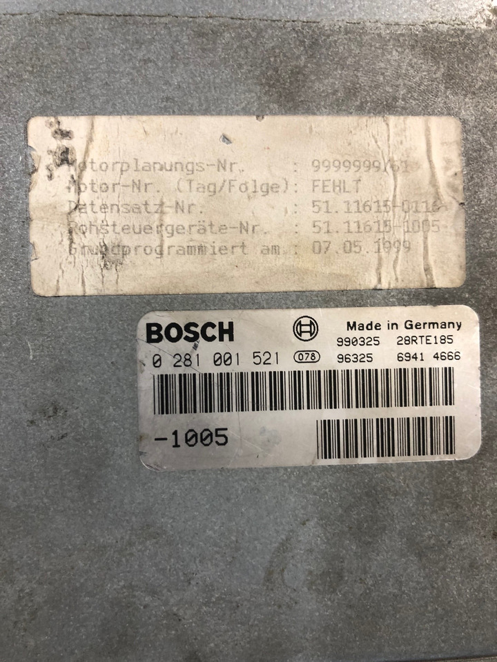 CENTRALINA EDC - RIF. BOSCH 0281001521 - 0281001468 - RIF. MAN 51116157105 - 51116157115 - Блок управления: фото 2 CENTRALINA EDC - RIF. BOSCH 0281001521 - 0281001468 - RIF. MAN 51116157105 - 51116157115 - Блок управления: фото 2