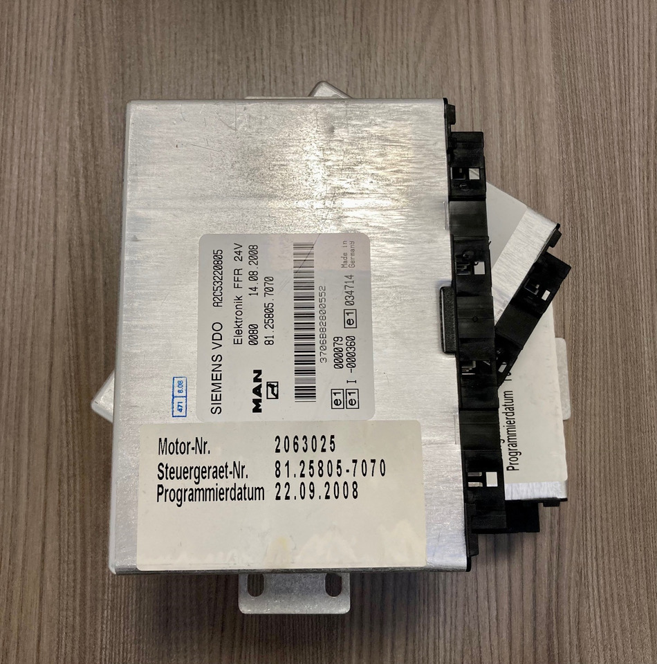 CENTRALINA FFR - MAN 81258057070 - SIEMENS VDO A2C53220805 - Блок управления: фото 5 CENTRALINA FFR - MAN 81258057070 - SIEMENS VDO A2C53220805 - Блок управления: фото 5