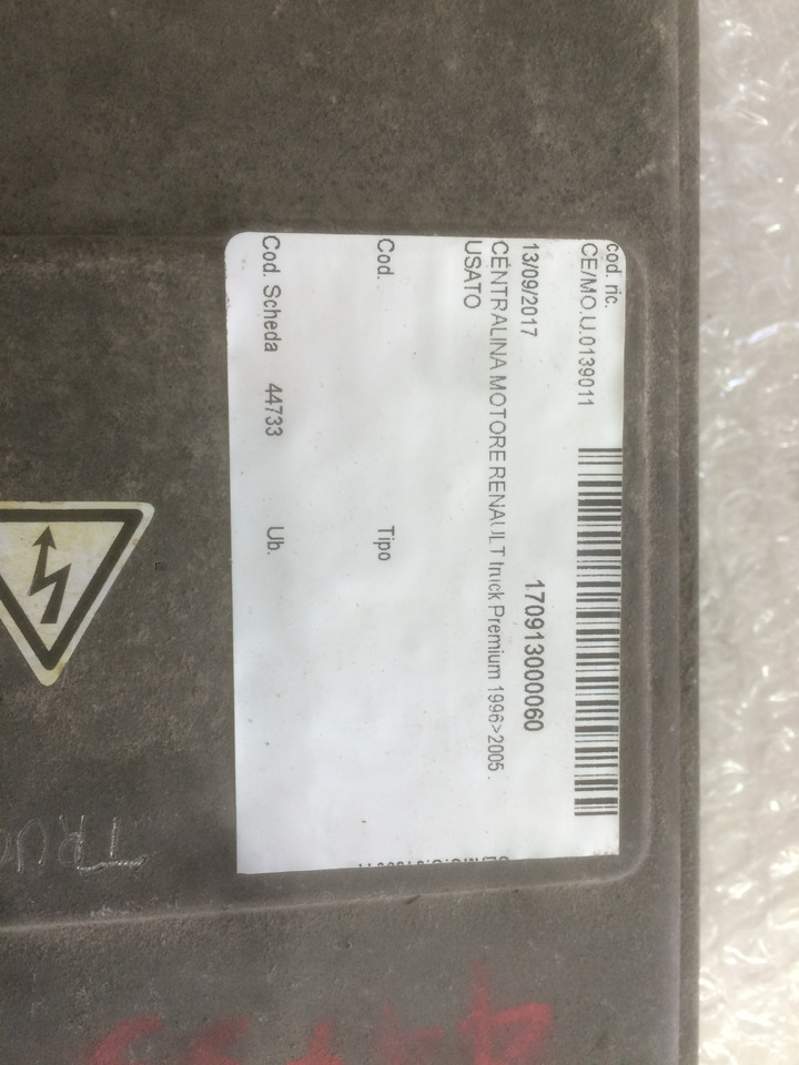 CENTRALINA MOTORE EDC - RENAULT PREMIUM - RIF. RENAULT 5010412381A - RIF. BOSCH 0281010464 - Блок управления: фото 3 CENTRALINA MOTORE EDC - RENAULT PREMIUM - RIF. RENAULT 5010412381A - RIF. BOSCH 0281010464 - Блок управления: фото 3