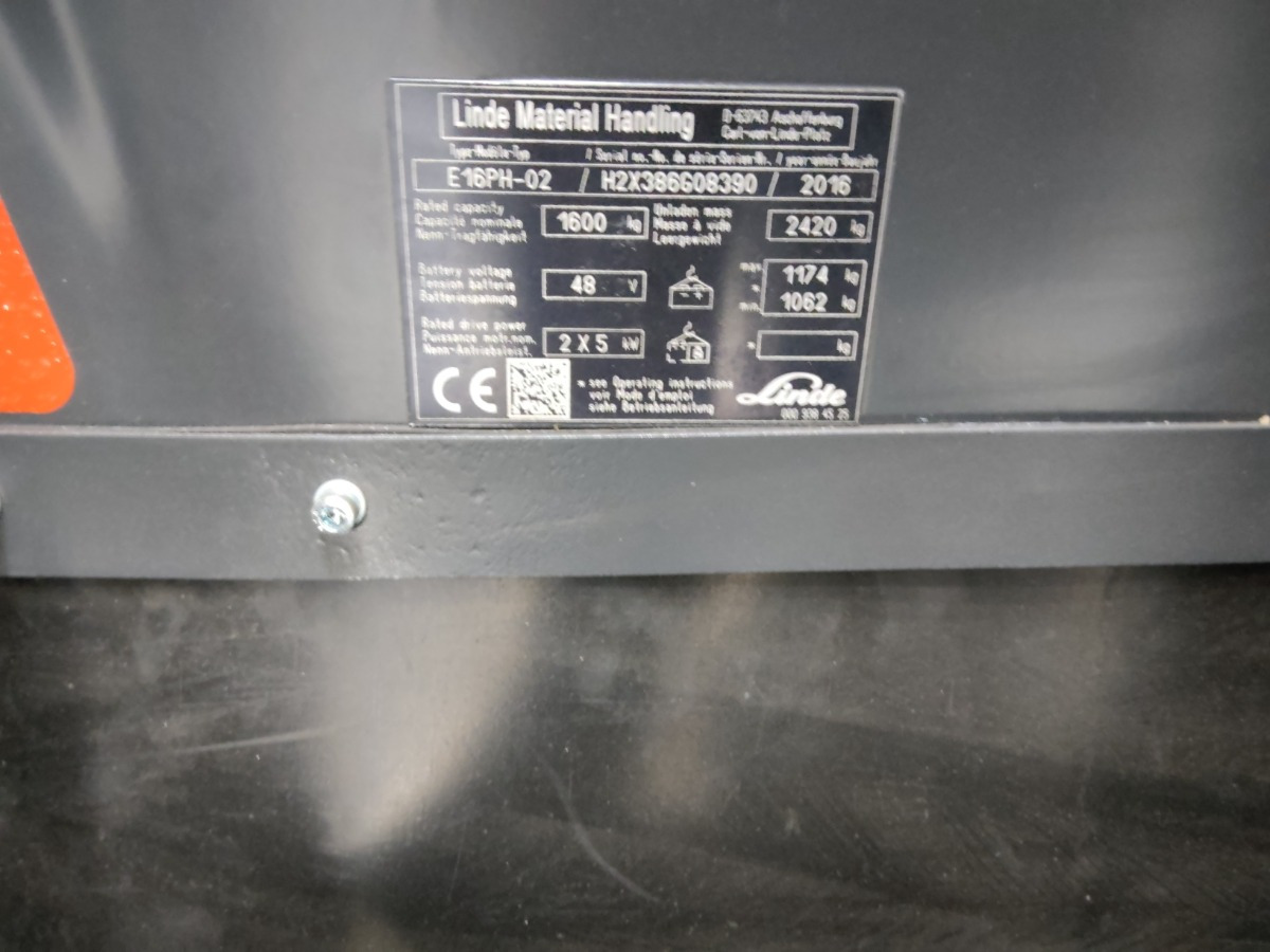 Linde E16PH-02/BILOVICE - Электропогрузчик: фото 5 Linde E16PH-02/BILOVICE - Электропогрузчик: фото 5