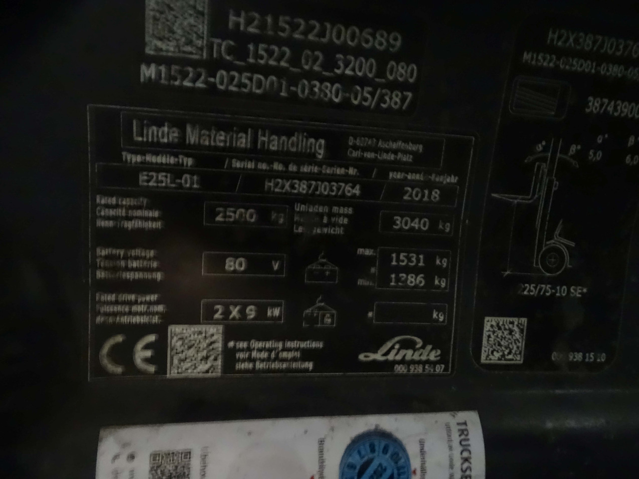 Linde E25L-01 - Электропогрузчик: фото 5 Linde E25L-01 - Электропогрузчик: фото 5