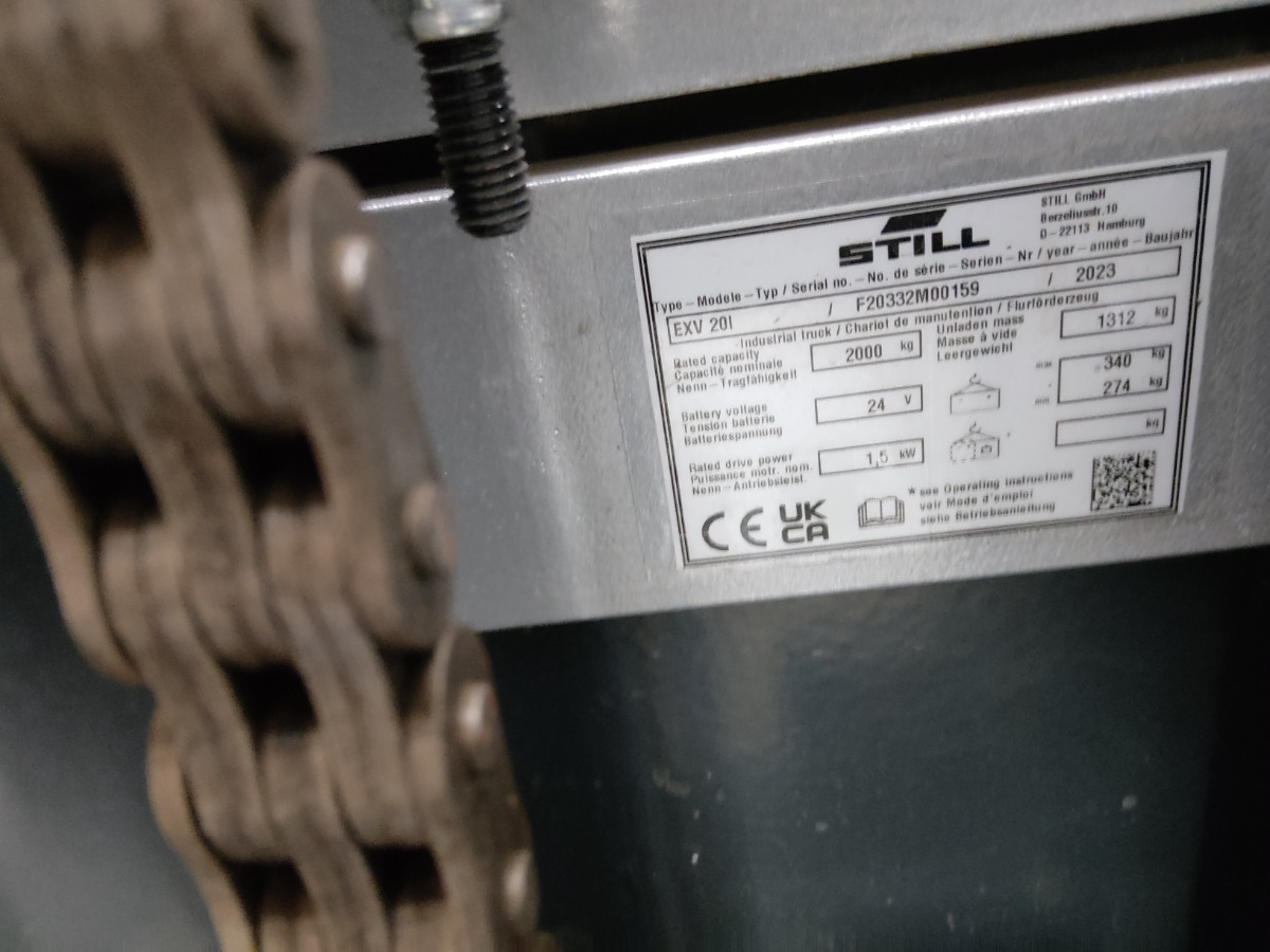 Still EXV20I - Штабелер: фото 5 Still EXV20I - Штабелер: фото 5