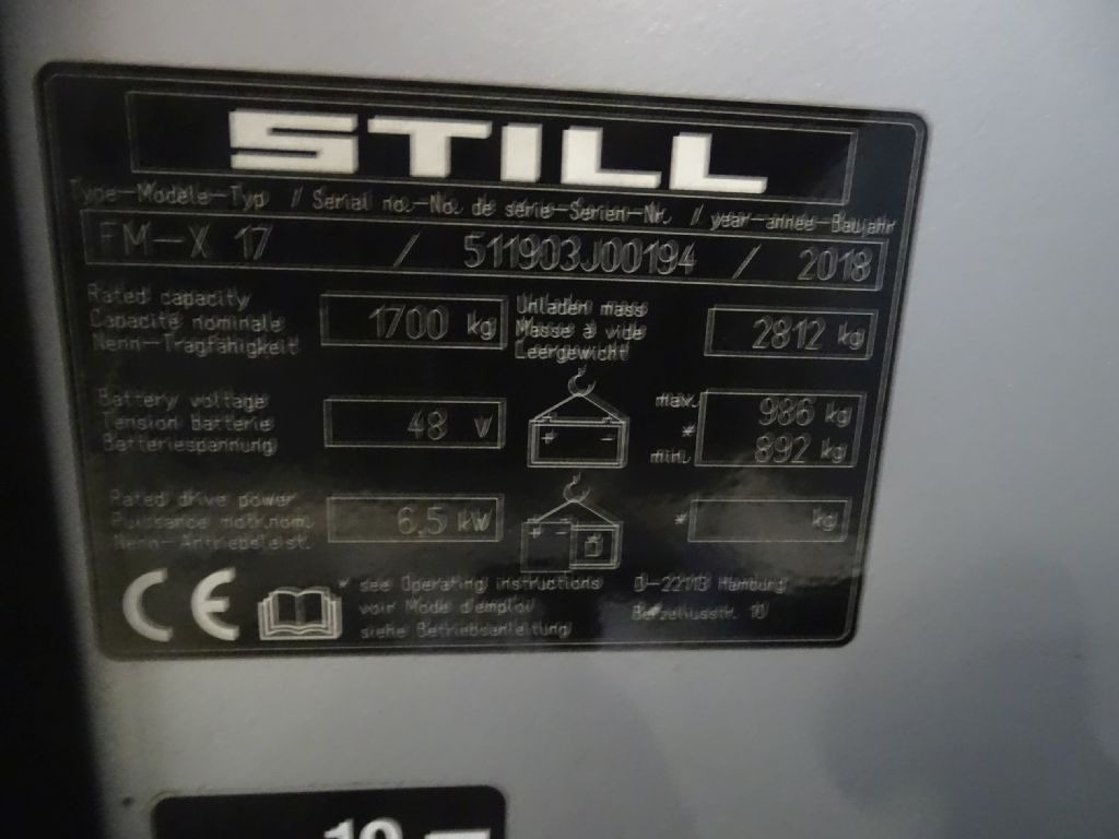 Ричтрак Still FM-X17: фото 8 Ричтрак Still FM-X17: фото 8