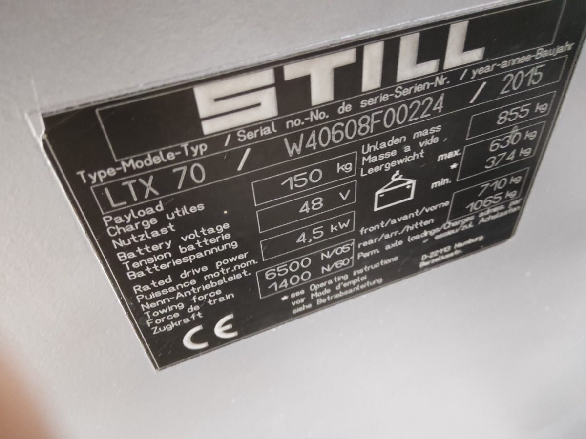 Still LTX70/BATT.NEU - Складской тягач: фото 5 Still LTX70/BATT.NEU - Складской тягач: фото 5
