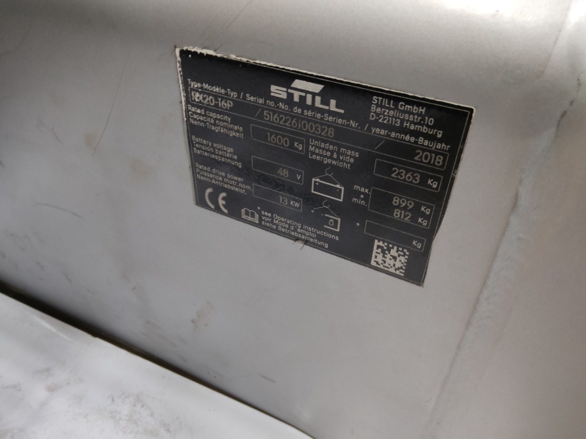 Электропогрузчик Still RX20-16P/BRONZE: фото 8 Электропогрузчик Still RX20-16P/BRONZE: фото 8