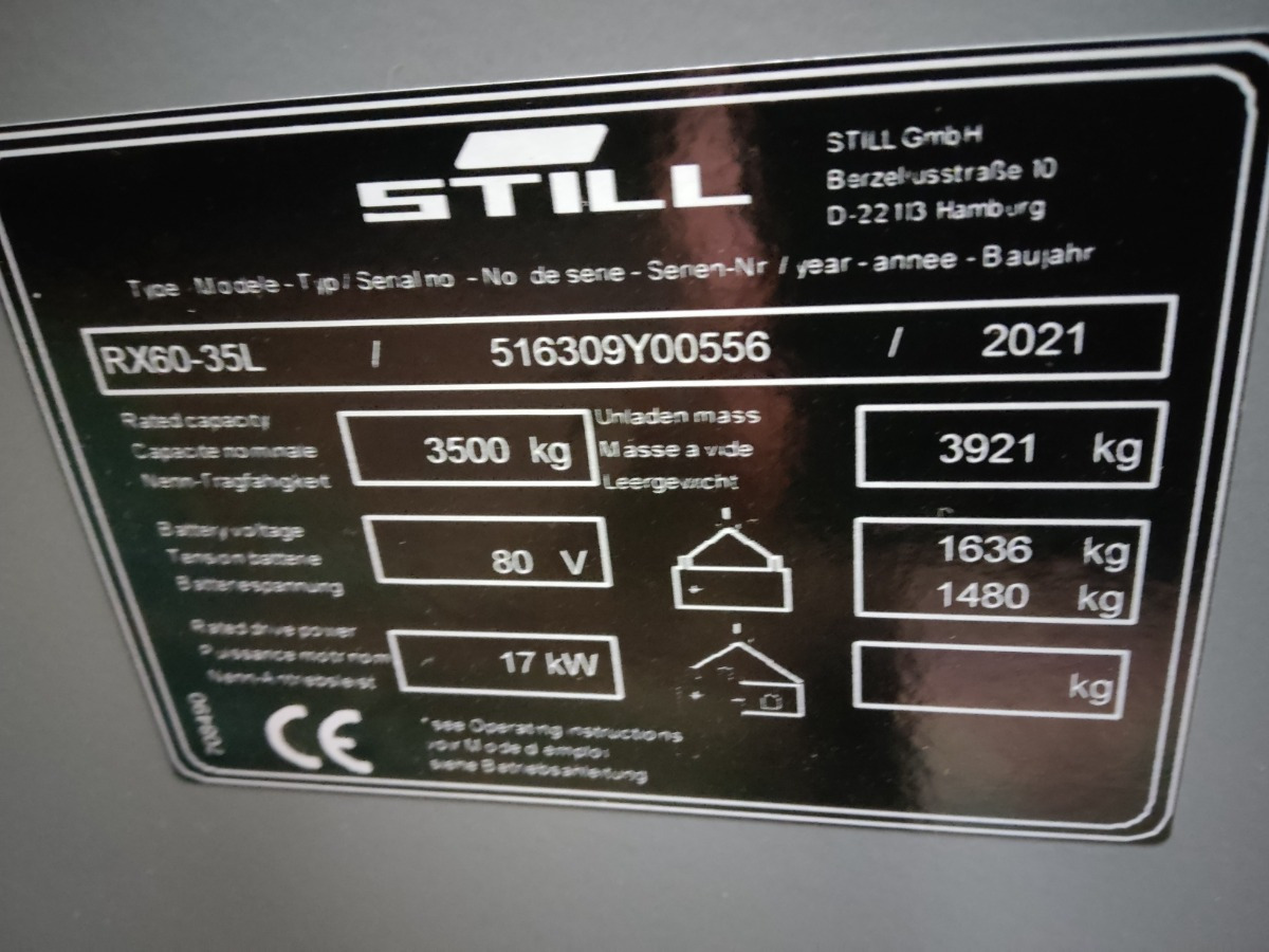Still RX60-35L - Электропогрузчик: фото 5 Still RX60-35L - Электропогрузчик: фото 5