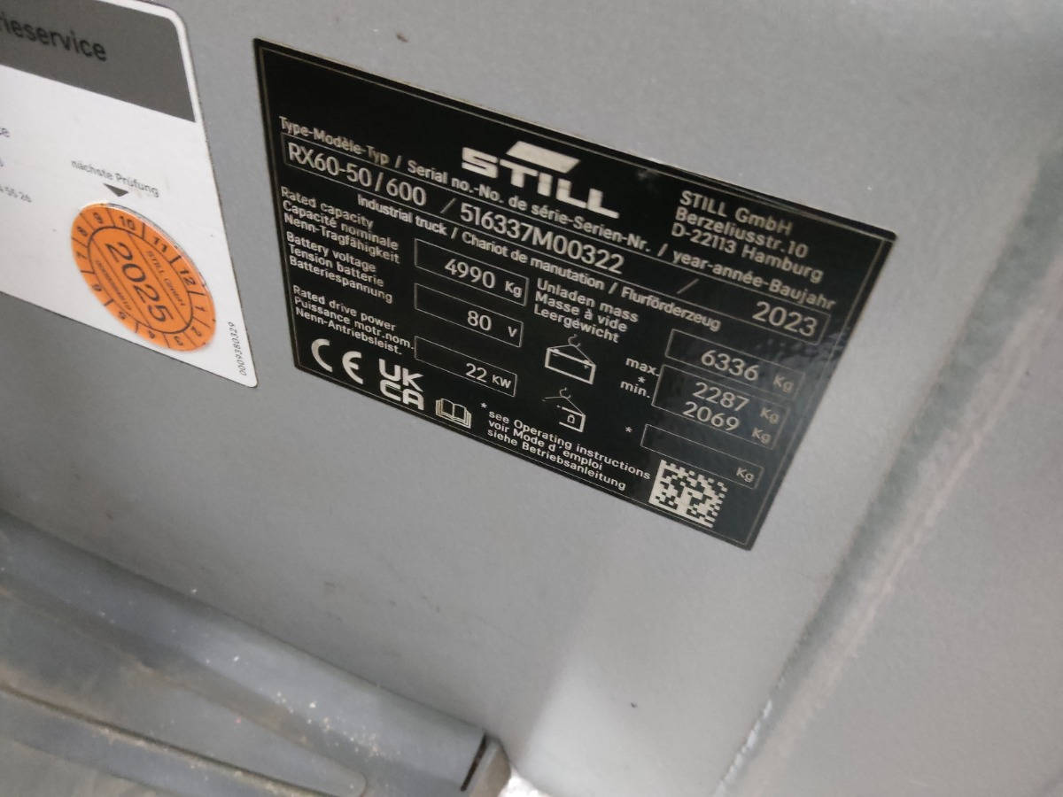 Still RX60-50/600 - Электропогрузчик: фото 5 Still RX60-50/600 - Электропогрузчик: фото 5