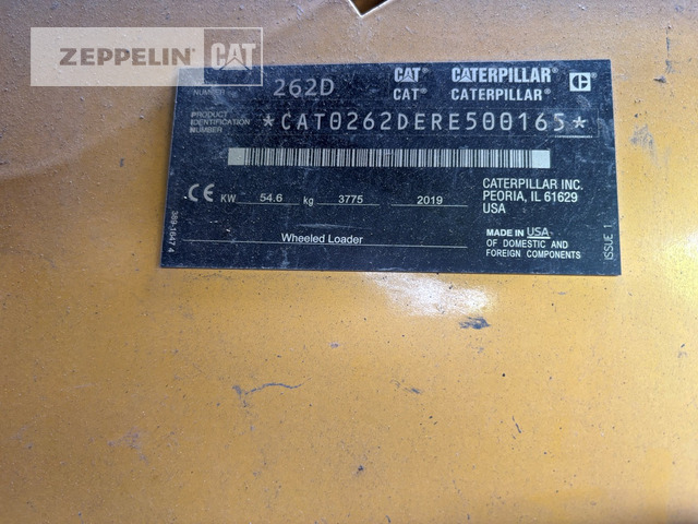 Cat 262D - Мини-погрузчик с бортовым поворотом: фото 2 Cat 262D - Мини-погрузчик с бортовым поворотом: фото 2