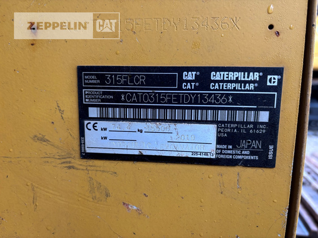 Cat 315FL - Гусеничный экскаватор: фото 2 Cat 315FL - Гусеничный экскаватор: фото 2