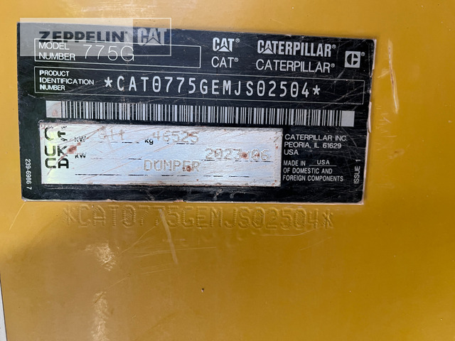 Cat 775G - Карьерный самосвал: фото 2 Cat 775G - Карьерный самосвал: фото 2