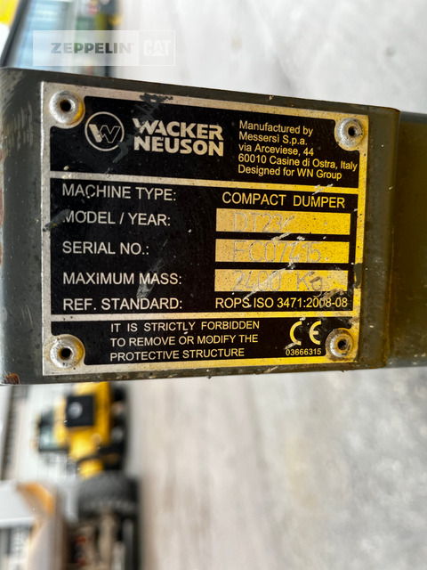 Сочленённый самосвал Wacker DT23: фото 21